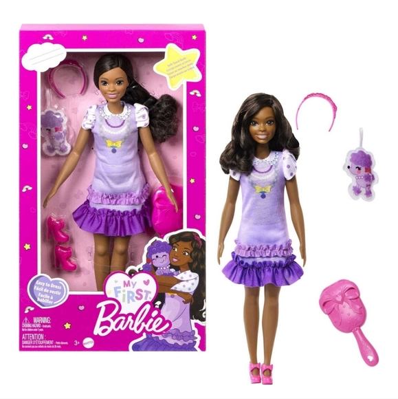 : My First Barbie Doll for Preschoolers  african american Posable Doll AA 13.5" - Picture 1 of 11